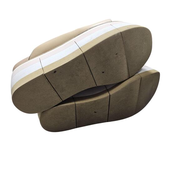 Naked Feet Sandals Womens 6 Flow Platform Wedge Slide Leather Minimal Coastal - Picture 8 of 8